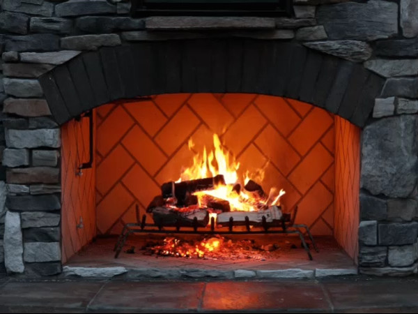fireplace video poster
